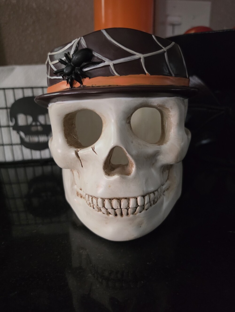 Yankee Candle Skull Candleholder